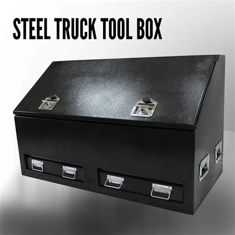 steel pickup truck tool boxes|behind cab toolbox for semi.